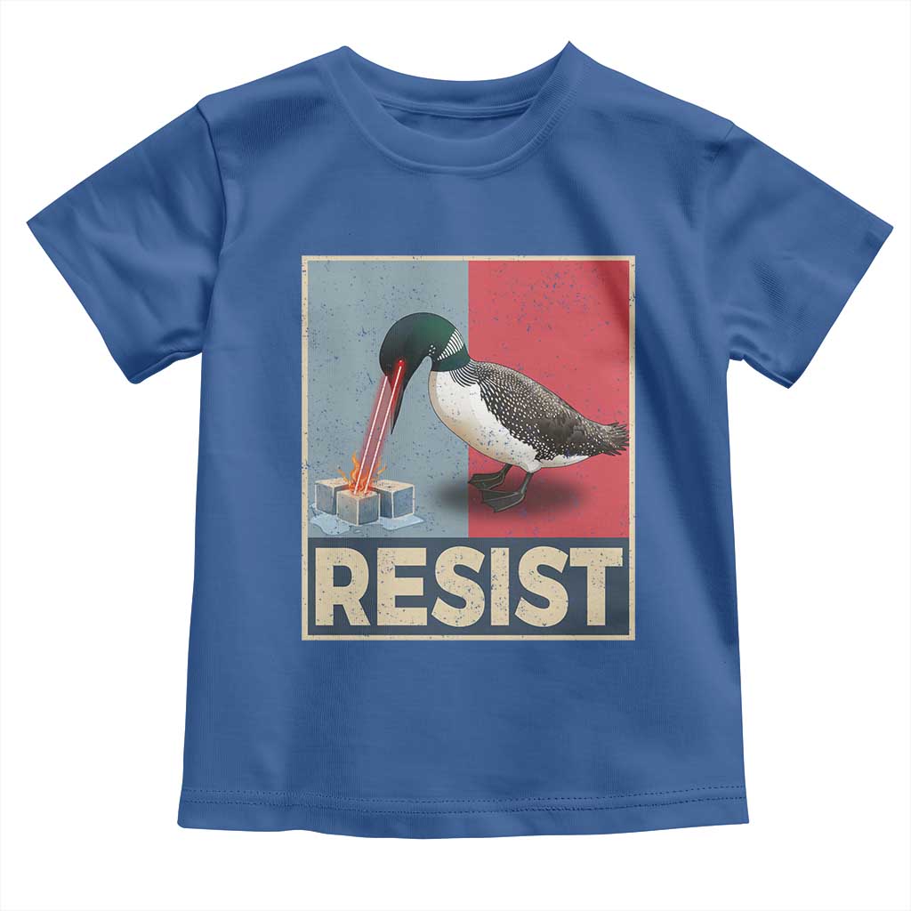 Minnesota Loon Resist Toddler T Shirt Loon Bird Laser Ice Cube Poster Graphic
