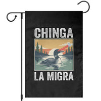 Chinga La Migra Garden Flag Minnesota Loon Laser Ice Cube Political Protest