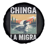Chinga La Migra Spare Tire Cover Minnesota Loon Laser Ice Cube Political Protest
