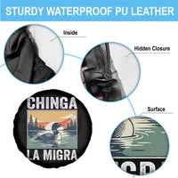 Chinga La Migra Spare Tire Cover Minnesota Loon Laser Ice Cube Political Protest