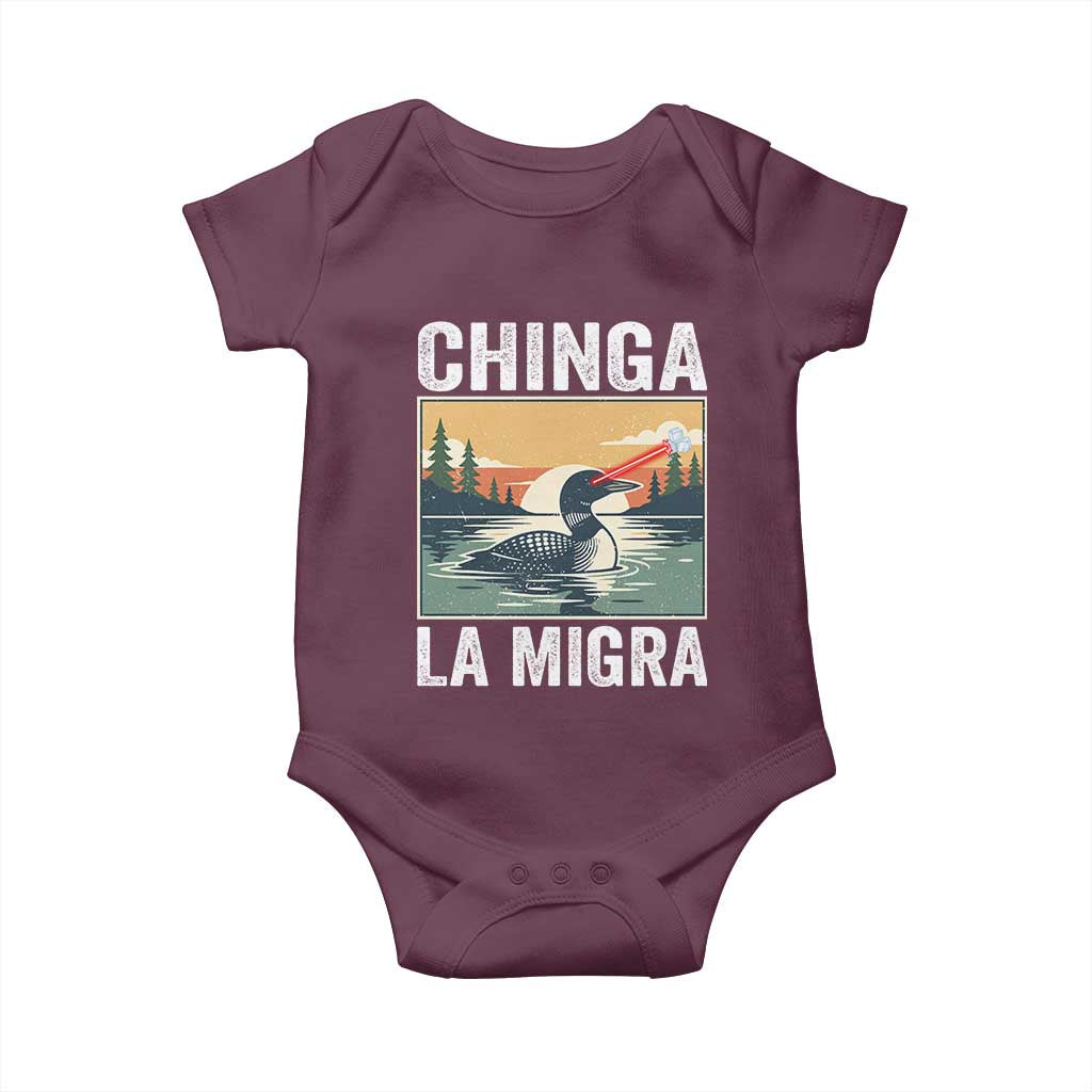 Chinga La Migra Baby Onesie Minnesota Loon Laser Ice Cube Political Protest
