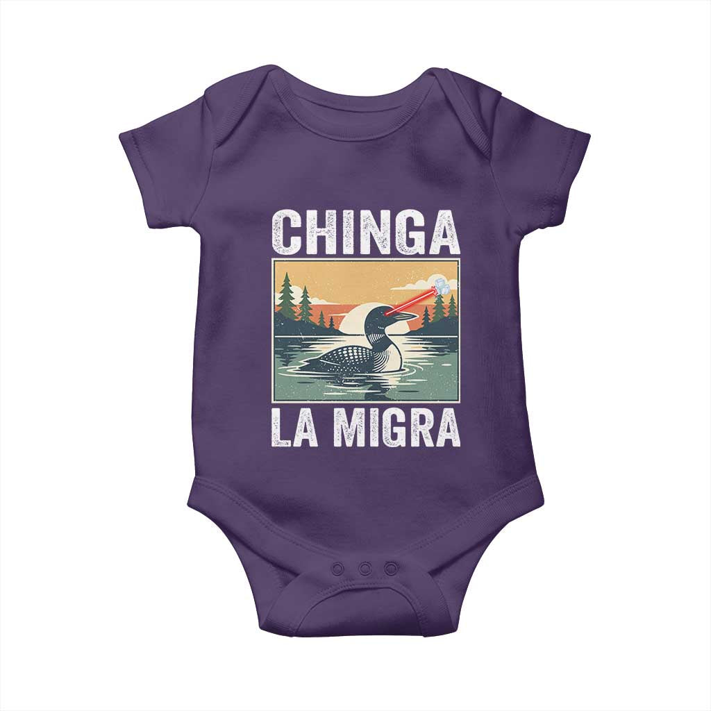 Chinga La Migra Baby Onesie Minnesota Loon Laser Ice Cube Political Protest