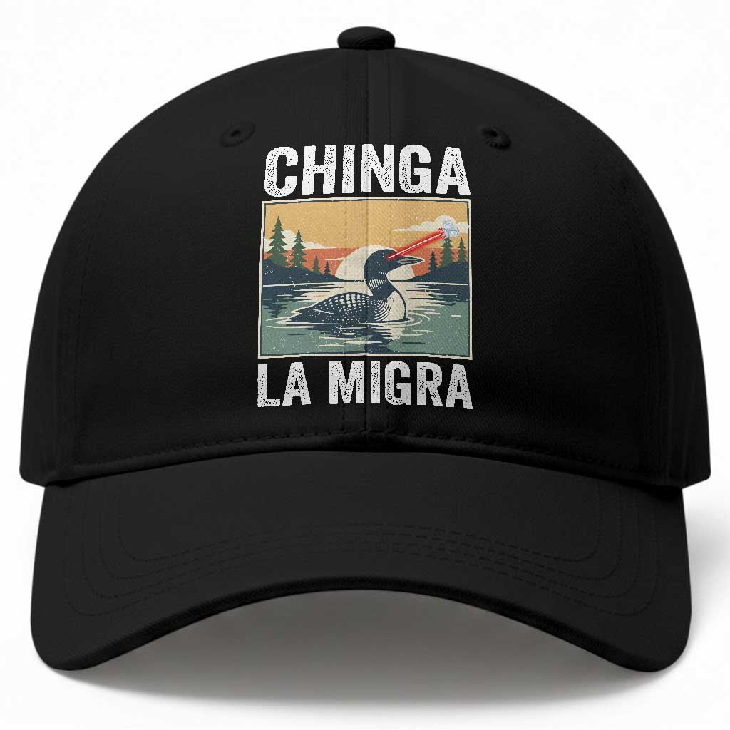 Chinga La Migra Baseball Cap Minnesota Loon Laser Ice Cube Political Protest