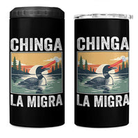 Chinga La Migra 4 in 1 Can Cooler Tumbler Minnesota Loon Laser Ice Cube Political Protest
