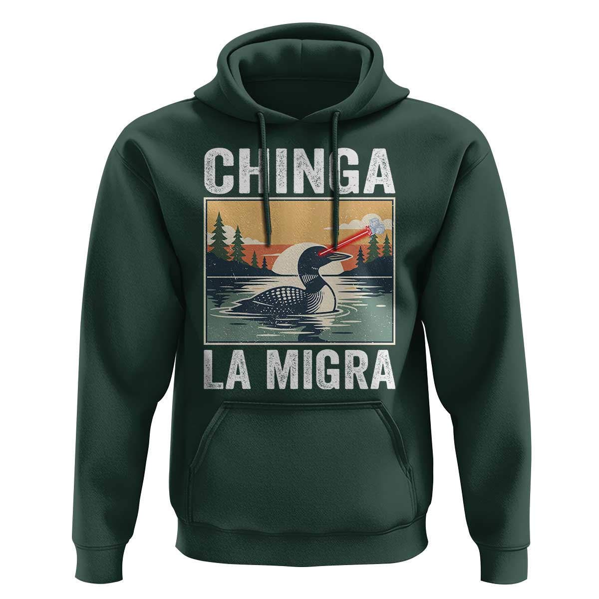 Chinga La Migra Hoodie Minnesota Loon Laser Ice Cube Political Protest