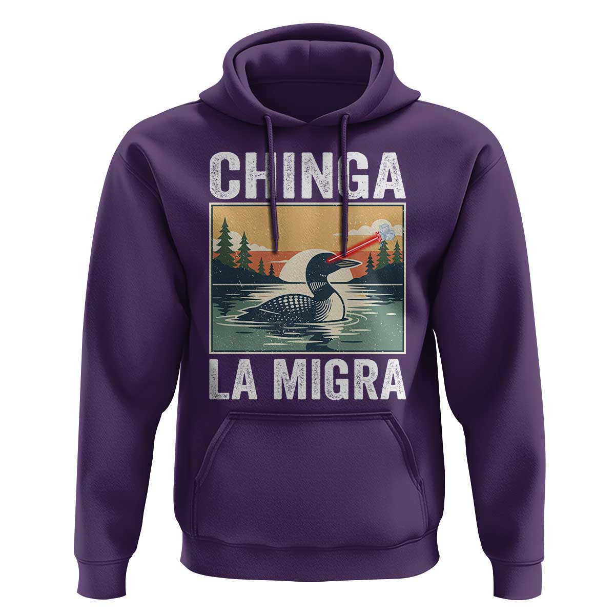 Chinga La Migra Hoodie Minnesota Loon Laser Ice Cube Political Protest