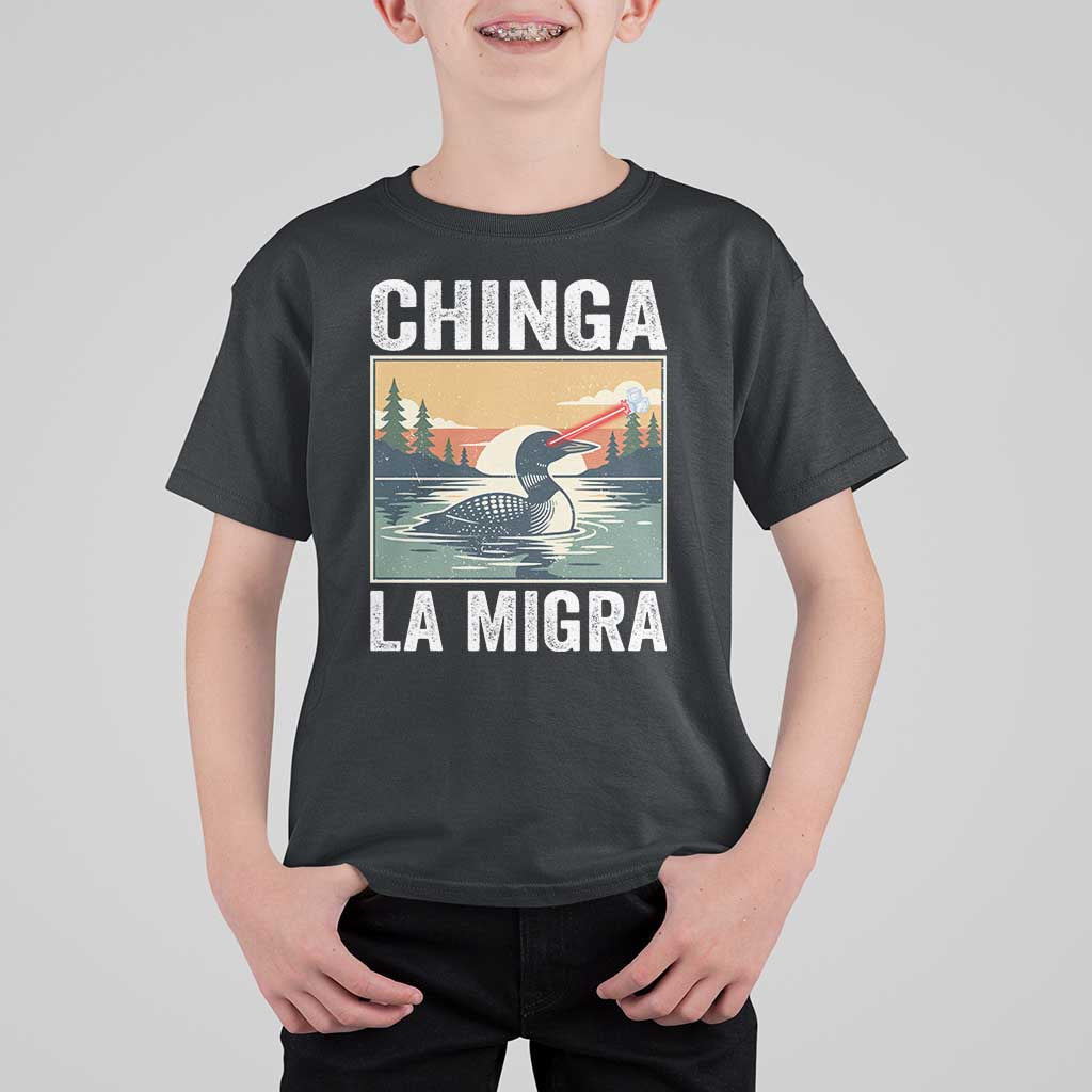 Chinga La Migra T Shirt For Kid Minnesota Loon Laser Ice Cube Political Protest