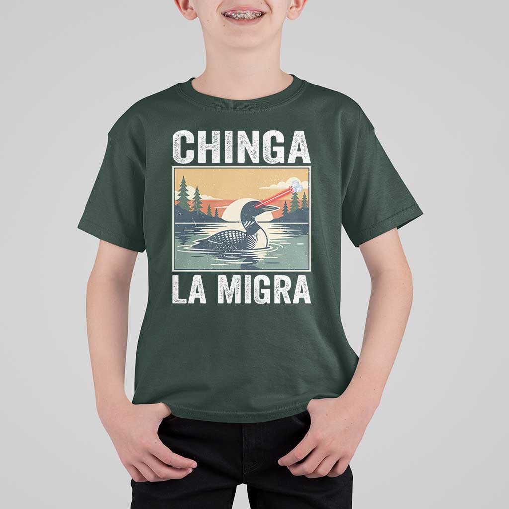 Chinga La Migra T Shirt For Kid Minnesota Loon Laser Ice Cube Political Protest