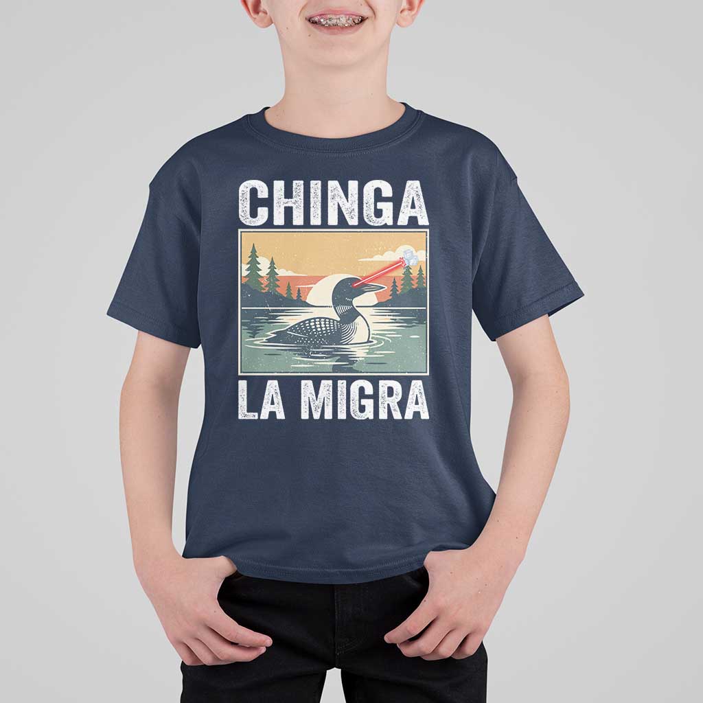 Chinga La Migra T Shirt For Kid Minnesota Loon Laser Ice Cube Political Protest