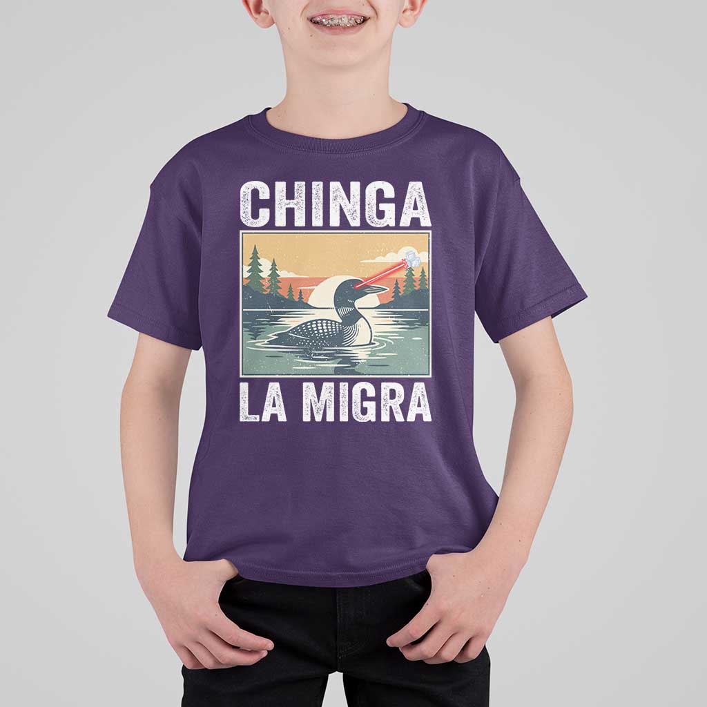 Chinga La Migra T Shirt For Kid Minnesota Loon Laser Ice Cube Political Protest
