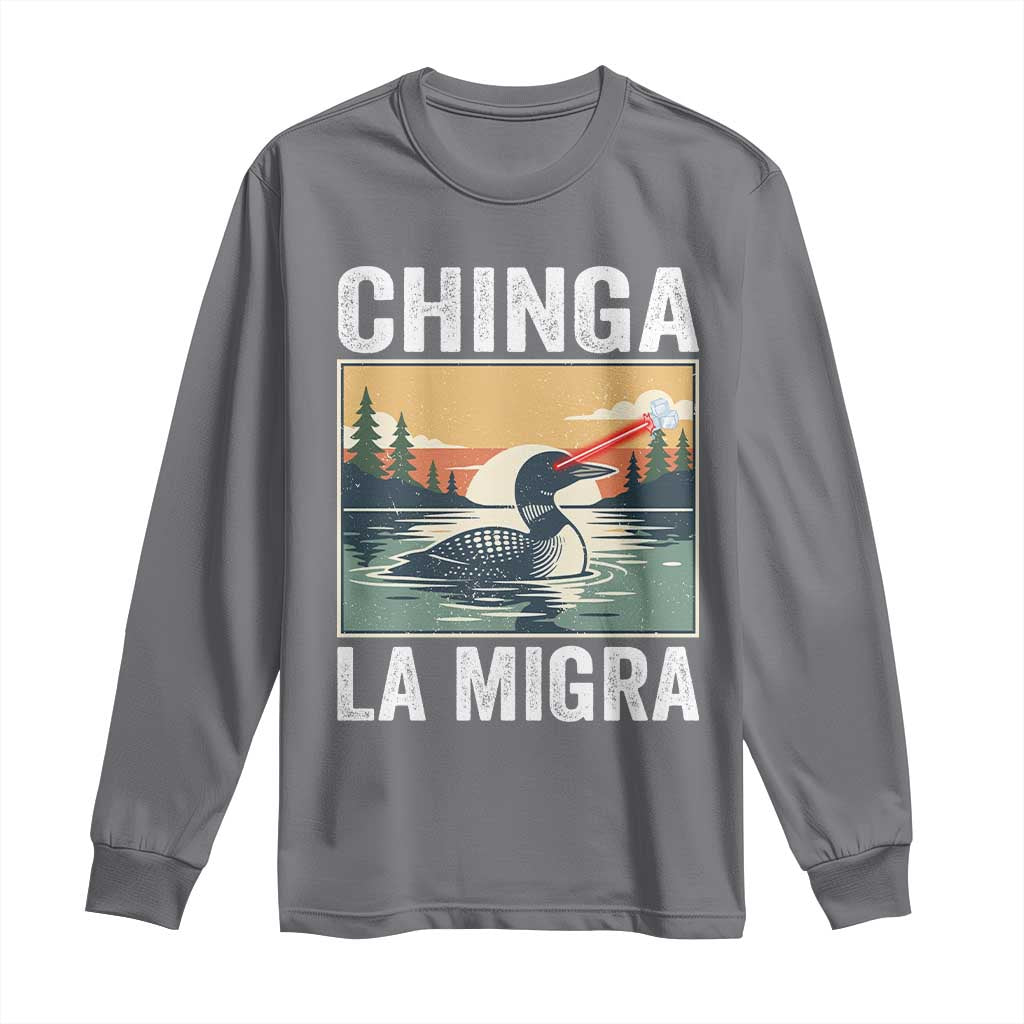 Chinga La Migra Long Sleeve Shirt Minnesota Loon Laser Ice Cube Political Protest