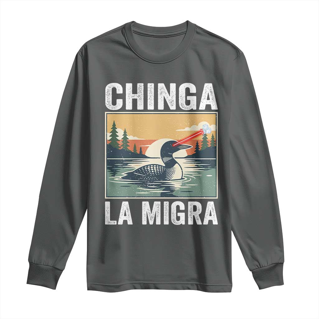 Chinga La Migra Long Sleeve Shirt Minnesota Loon Laser Ice Cube Political Protest