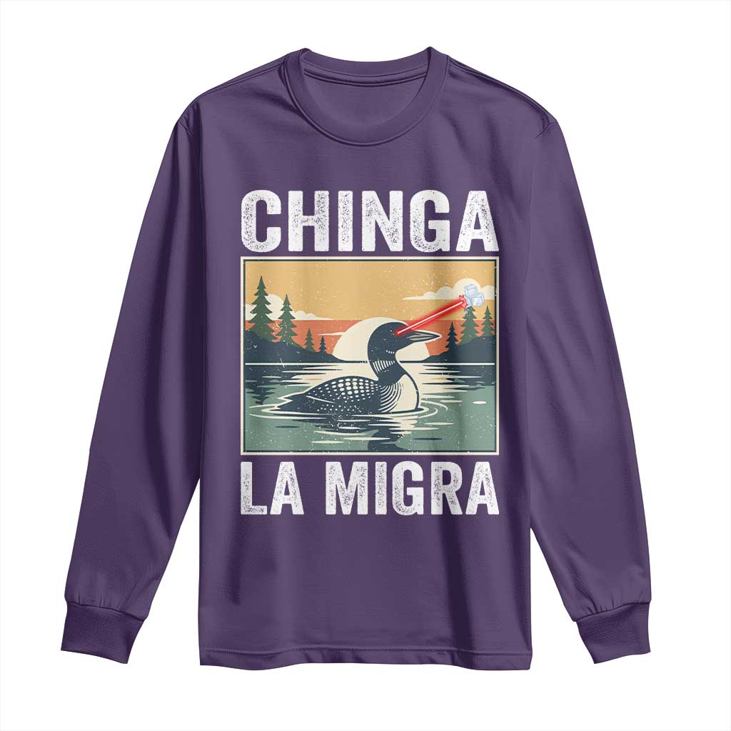 Chinga La Migra Long Sleeve Shirt Minnesota Loon Laser Ice Cube Political Protest