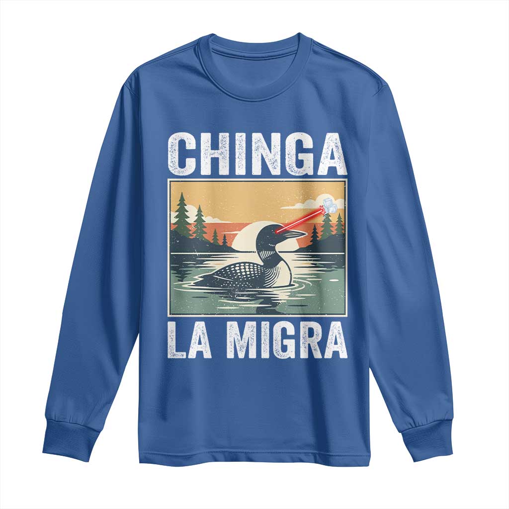 Chinga La Migra Long Sleeve Shirt Minnesota Loon Laser Ice Cube Political Protest