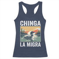 Chinga La Migra Racerback Tank Top Minnesota Loon Laser Ice Cube Political Protest