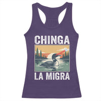 Chinga La Migra Racerback Tank Top Minnesota Loon Laser Ice Cube Political Protest