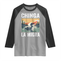 Chinga La Migra Raglan Shirt Minnesota Loon Laser Ice Cube Political Protest