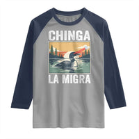 Chinga La Migra Raglan Shirt Minnesota Loon Laser Ice Cube Political Protest