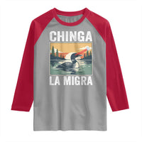 Chinga La Migra Raglan Shirt Minnesota Loon Laser Ice Cube Political Protest