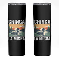 Chinga La Migra Skinny Tumbler Minnesota Loon Laser Ice Cube Political Protest