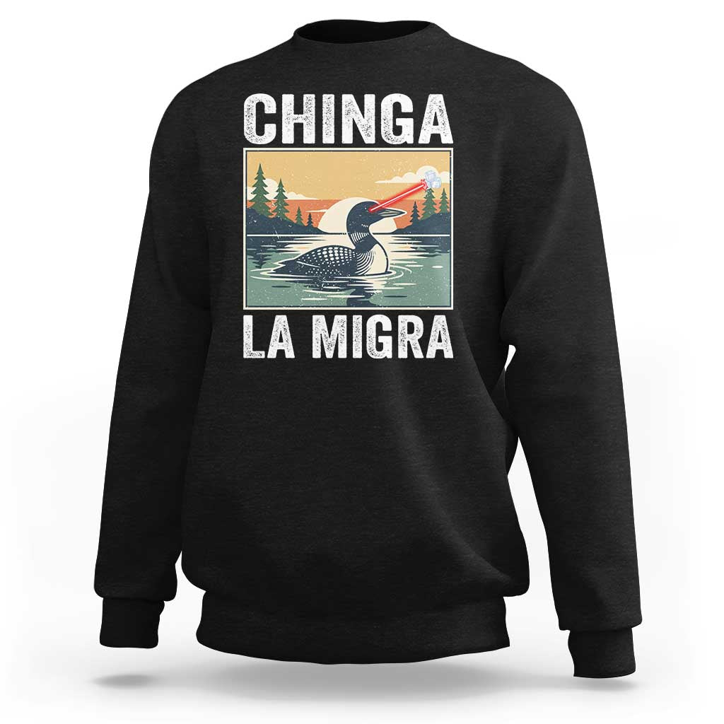 Chinga La Migra Sweatshirt Minnesota Loon Laser Ice Cube Political Protest