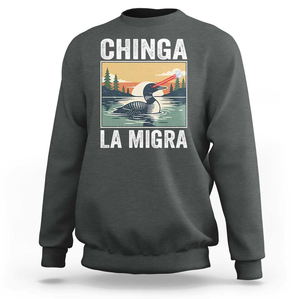 Chinga La Migra Sweatshirt Minnesota Loon Laser Ice Cube Political Protest