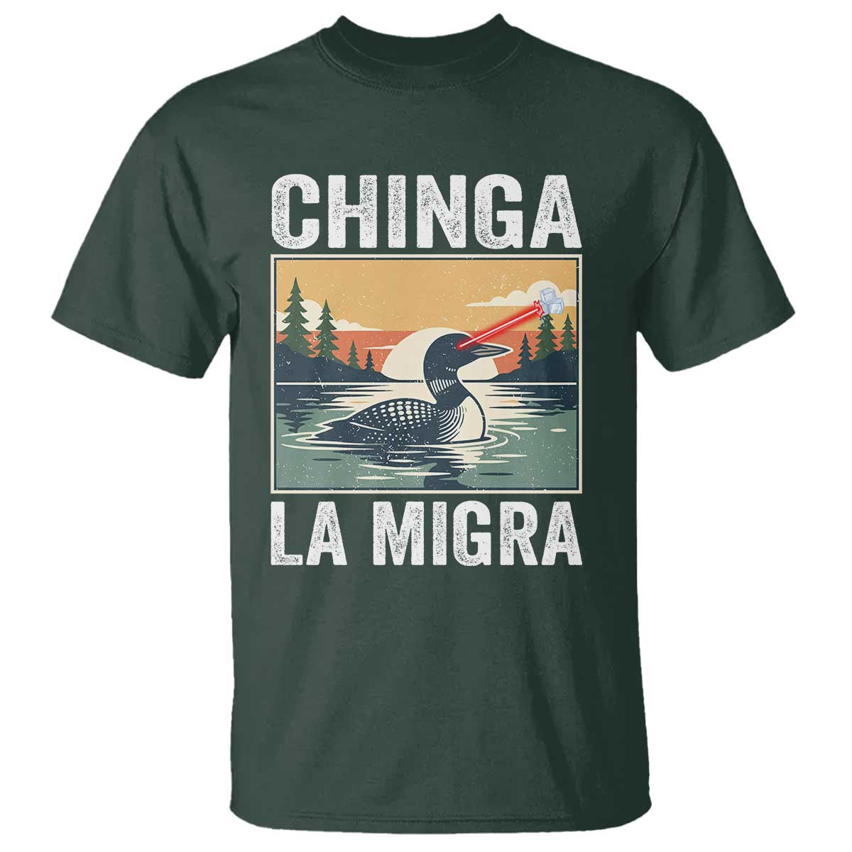 Chinga La Migra T Shirt Minnesota Loon Laser Ice Cube Political Protest
