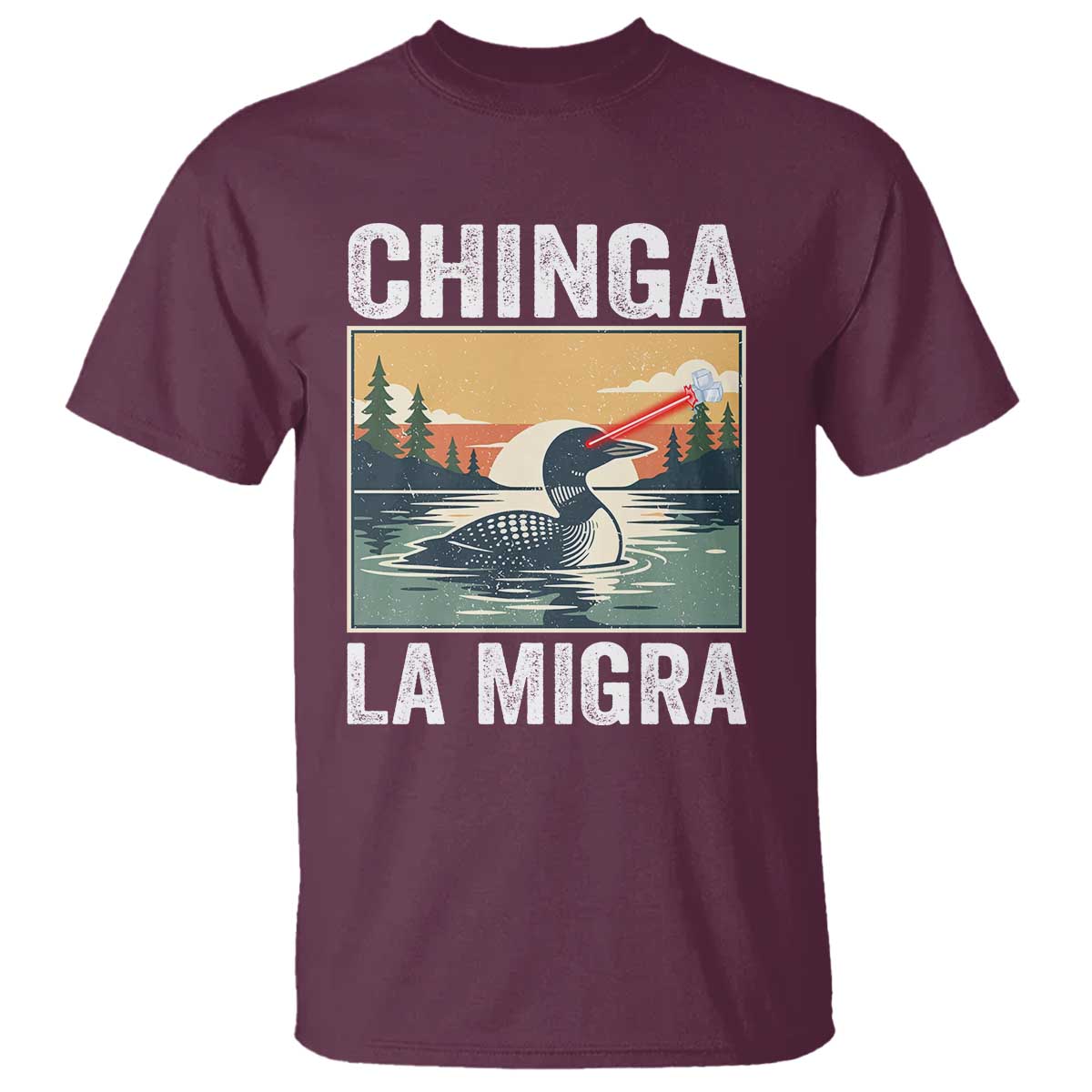 Chinga La Migra T Shirt Minnesota Loon Laser Ice Cube Political Protest