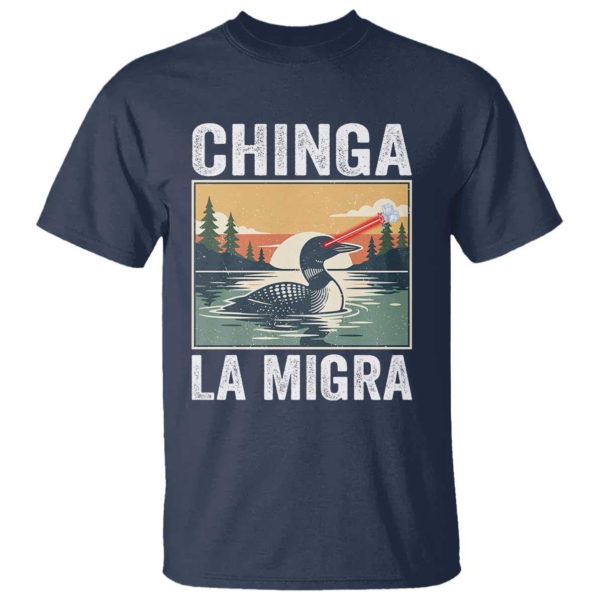 Chinga La Migra T Shirt Minnesota Loon Laser Ice Cube Political Protest