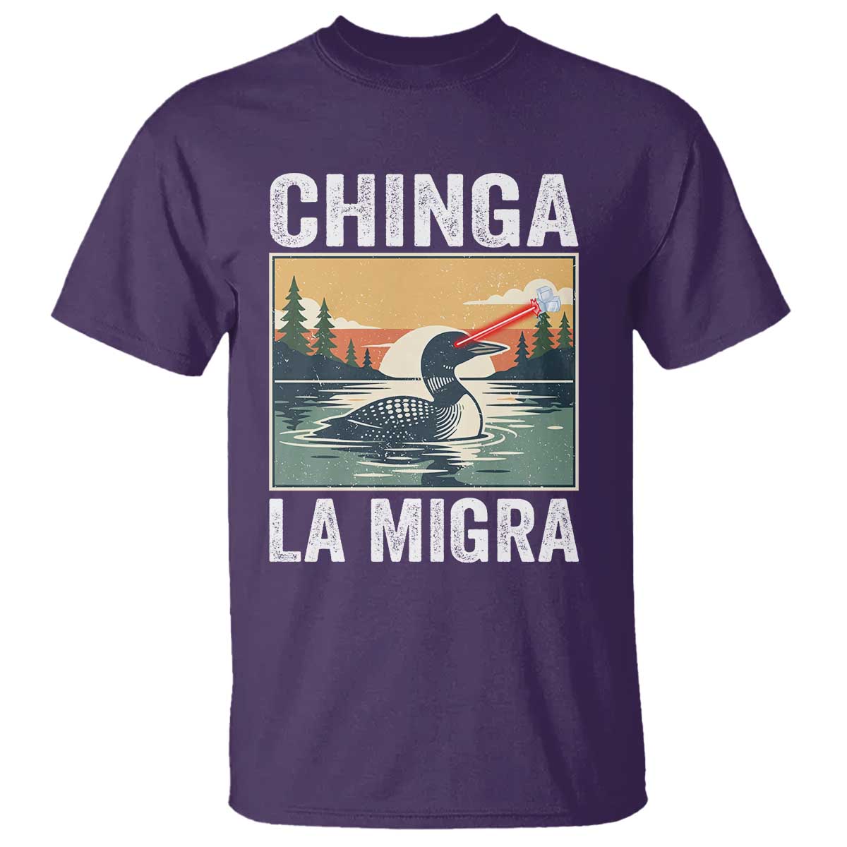 Chinga La Migra T Shirt Minnesota Loon Laser Ice Cube Political Protest