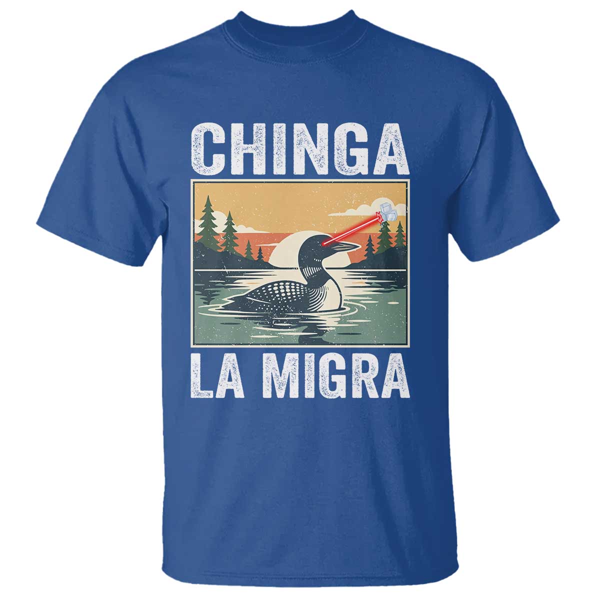 Chinga La Migra T Shirt Minnesota Loon Laser Ice Cube Political Protest