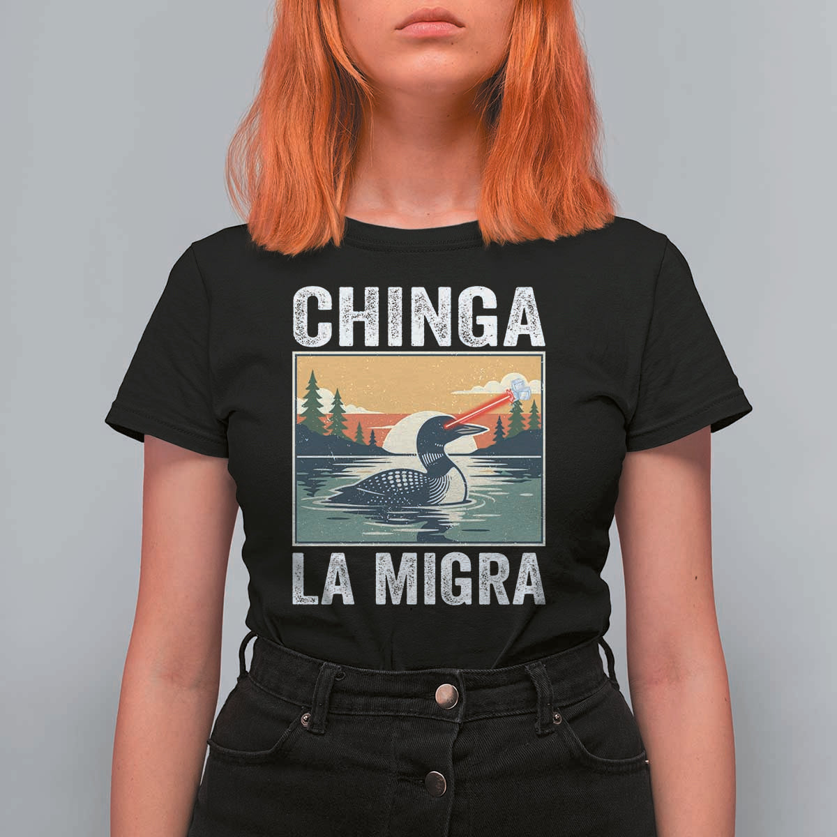 Chinga La Migra T Shirt For Women Minnesota Loon Laser Ice Cube Political Protest
