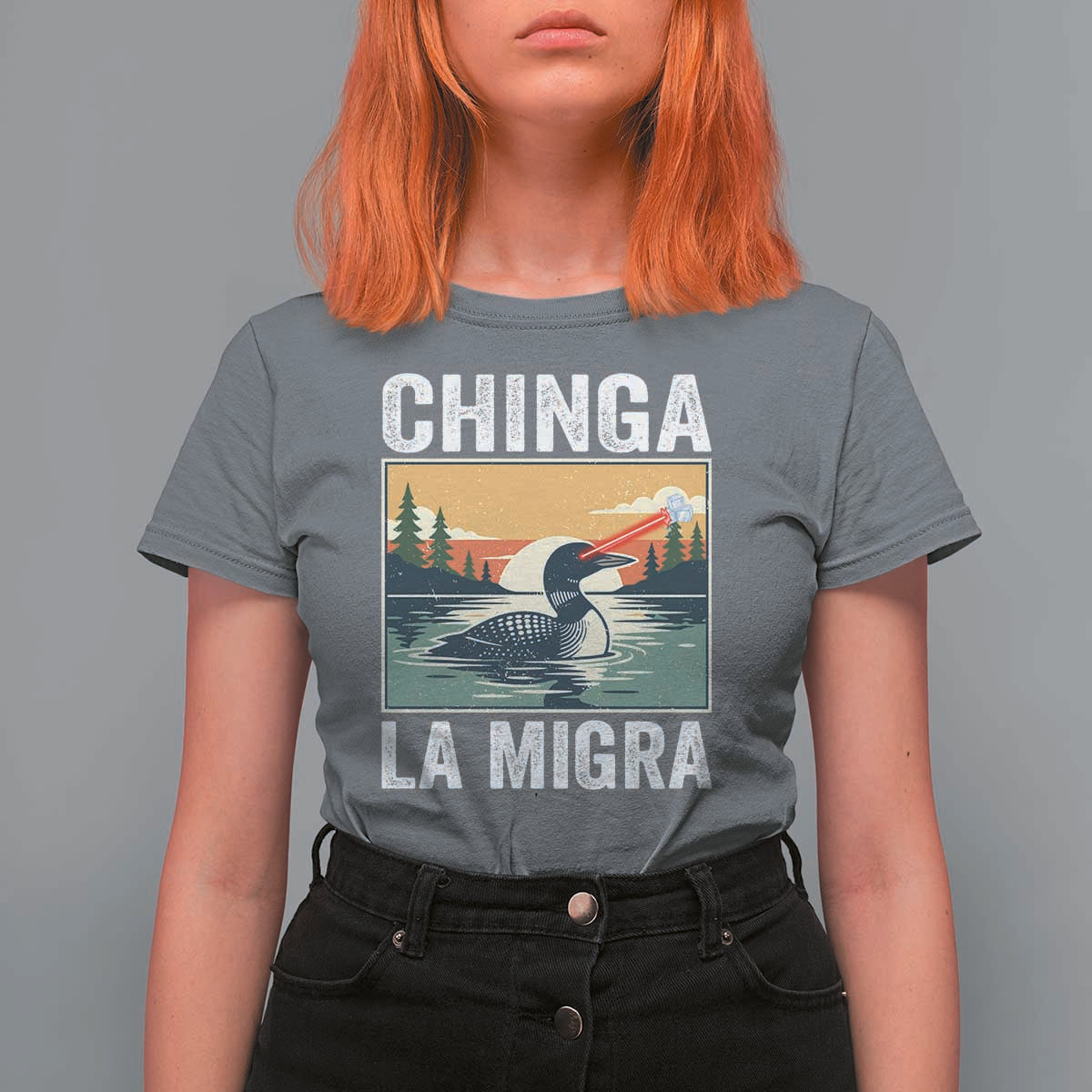 Chinga La Migra T Shirt For Women Minnesota Loon Laser Ice Cube Political Protest