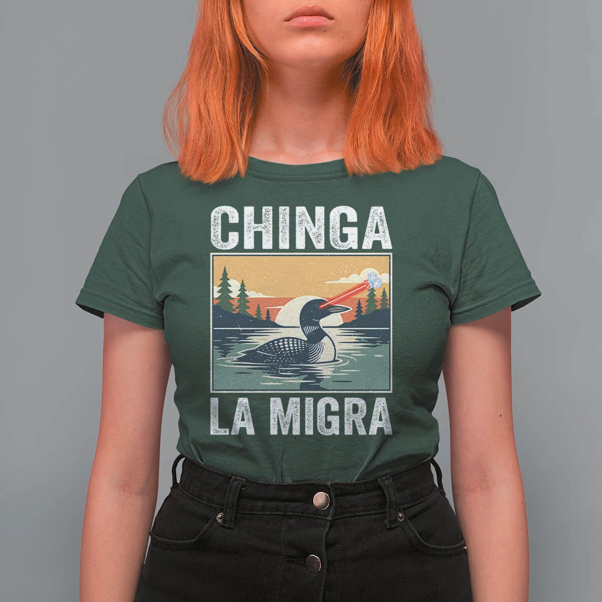 Chinga La Migra T Shirt For Women Minnesota Loon Laser Ice Cube Political Protest