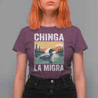 Chinga La Migra T Shirt For Women Minnesota Loon Laser Ice Cube Political Protest