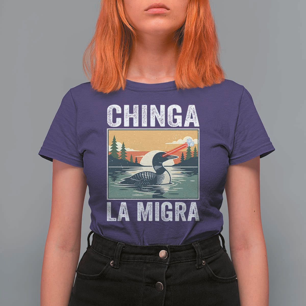 Chinga La Migra T Shirt For Women Minnesota Loon Laser Ice Cube Political Protest