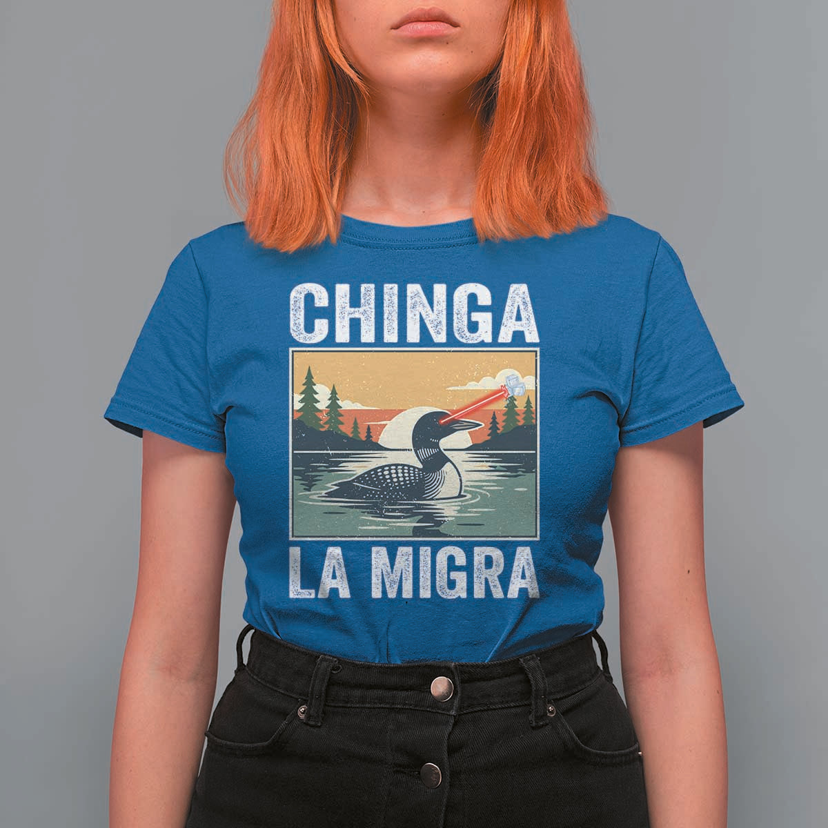 Chinga La Migra T Shirt For Women Minnesota Loon Laser Ice Cube Political Protest