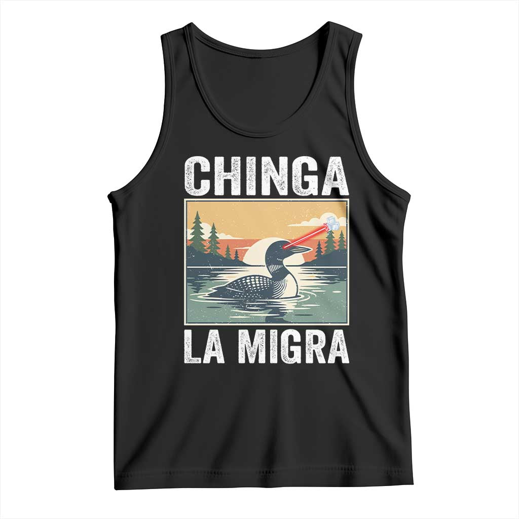 Chinga La Migra Tank Top Minnesota Loon Laser Ice Cube Political Protest