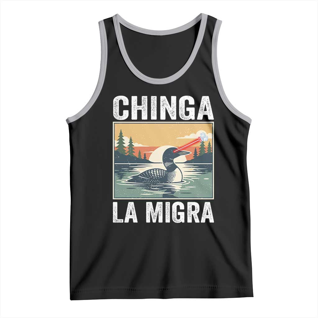 Chinga La Migra Tank Top Minnesota Loon Laser Ice Cube Political Protest