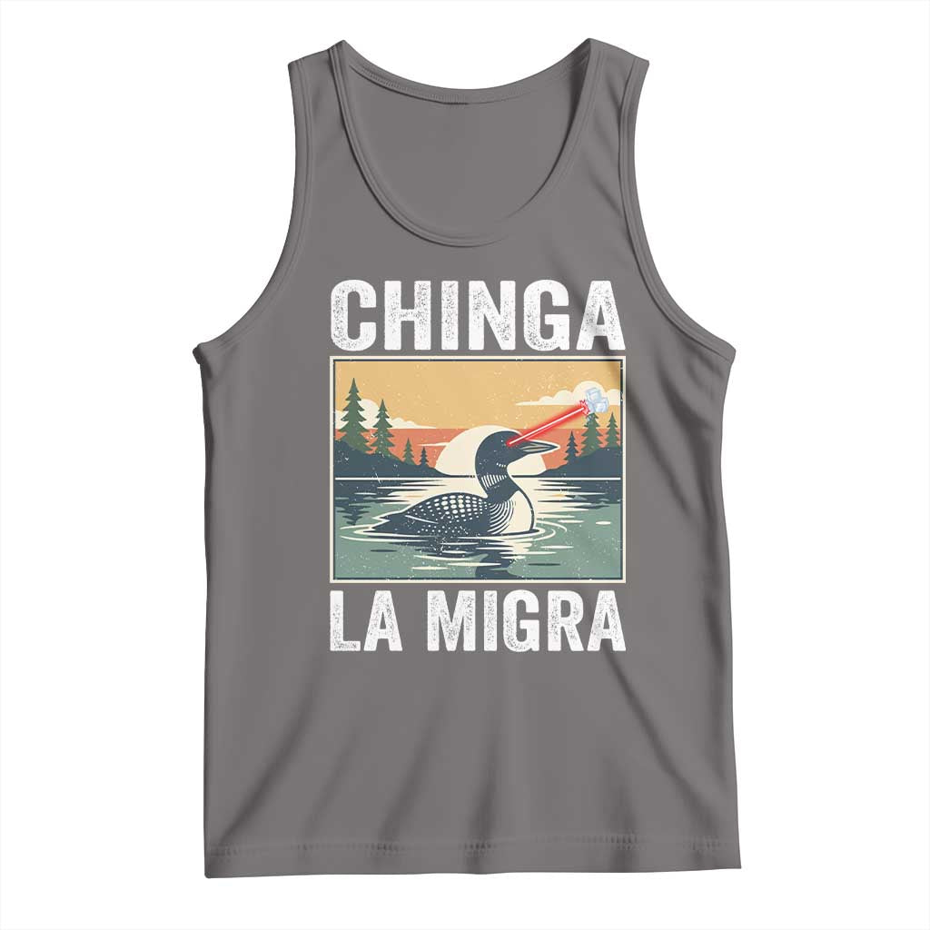 Chinga La Migra Tank Top Minnesota Loon Laser Ice Cube Political Protest