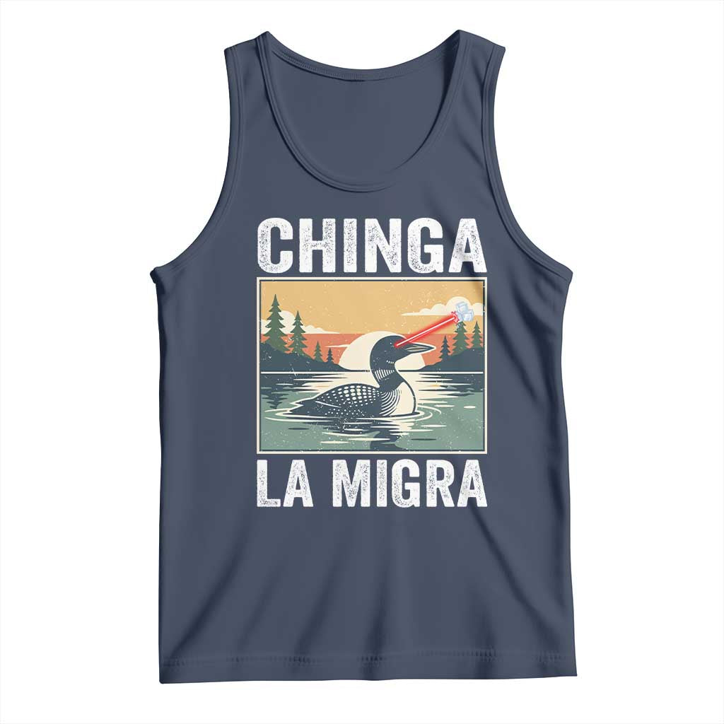 Chinga La Migra Tank Top Minnesota Loon Laser Ice Cube Political Protest