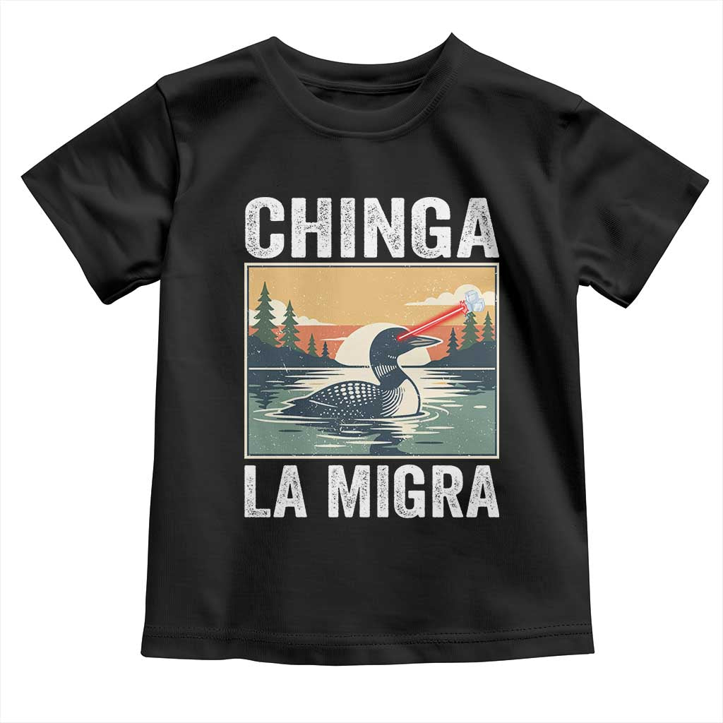Chinga La Migra Toddler T Shirt Minnesota Loon Laser Ice Cube Political Protest