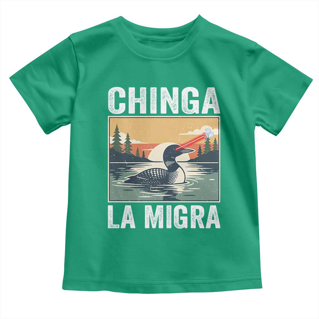 Chinga La Migra Toddler T Shirt Minnesota Loon Laser Ice Cube Political Protest