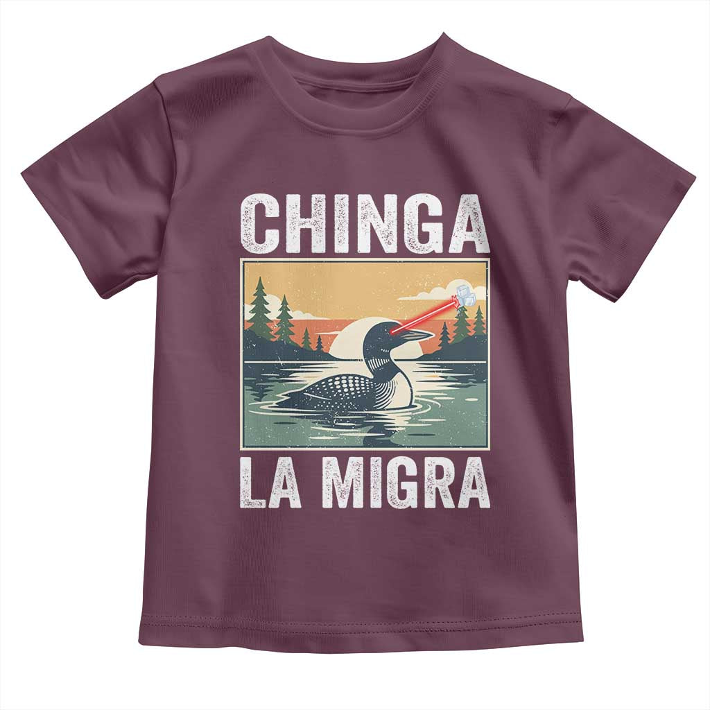 Chinga La Migra Toddler T Shirt Minnesota Loon Laser Ice Cube Political Protest