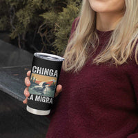 Chinga La Migra Tumbler Cup Minnesota Loon Laser Ice Cube Political Protest