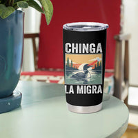 Chinga La Migra Tumbler Cup Minnesota Loon Laser Ice Cube Political Protest