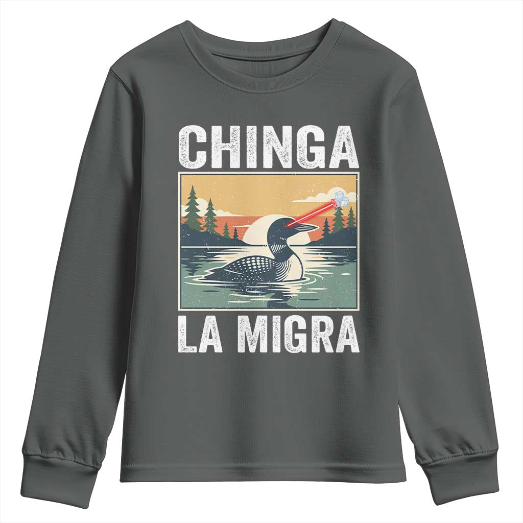 Chinga La Migra Youth Sweatshirt Minnesota Loon Laser Ice Cube Political Protest