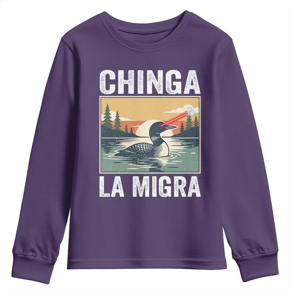 Chinga La Migra Youth Sweatshirt Minnesota Loon Laser Ice Cube Political Protest