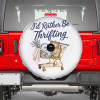 I Would Rather Be Thrifting Spare Tire Cover Funny Shopping Quote Thrift Lover