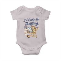 I Would Rather Be Thrifting Baby Onesie Funny Shopping Quote Thrift Lover